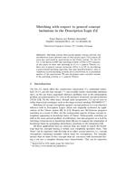 Matching with respect to general concept inclusions in the Description Logic EL