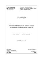 Matching with respect to general concept inclusions in the Description Logic EL