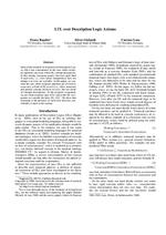 LTL over Description Logic Axioms