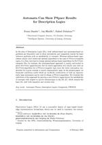 Automata Can Show PSPACE Results for Description Logics