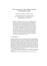 SI! Automata Can Show PSPACE Results for Description Logics