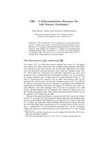 CEL—A Polynomial-time Reasoner for Life Science Ontologies