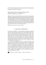 Is Tractable Reasoning in Extensions of the Description Logic EL Useful in Practice?