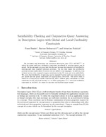 Satisfiability Checking and Conjunctive Query Answering in Description Logics with Global and Local Cardinality Constraints