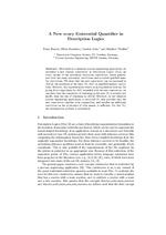 A New n-ary Existential Quantifier in Description Logics