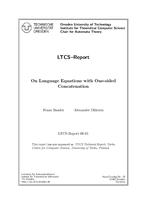 On Language Equations with One-sided Concatenation