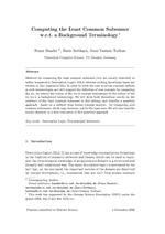 Computing the Least Common Subsumer w.r.t. a Background Terminology
