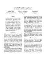 Computing First-Order Logic Programs by Fibring Artificial Neural Networks