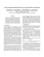A Fully Connectionist Model Generator for Covered First-Order Logic Programs
