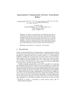 Approximate Computation of Exact Association Rules