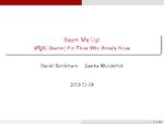 Slides: Beam Me Up! - LaTeX-Beamer For Those Who Already Know