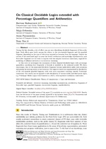 On Classical Decidable Logics extended with Percentage Quantifiers and Arithmetics