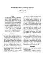 Prime Implicate Normal Form for ALC Concepts