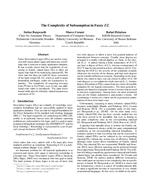 The Complexity of Subsumption in Fuzzy EL
