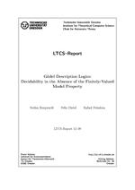 Goedel Description Logics: Decidability in the Absence of the Finitely-Valued Model Property