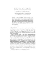Finding Finite Herbrand Models