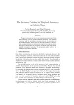 The Inclusion Problem for Weighted Automata on Infinite Trees