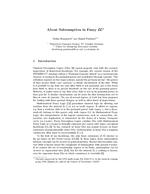About Subsumption in Fuzzy EL
