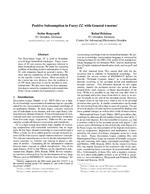 Positive Subsumption in Fuzzy EL with General t-norms