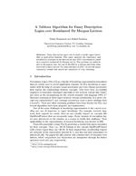 A Tableau Algorithm for Fuzzy Description Logics over Residuated De Morgan Lattices