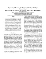 Expressivity of Planning with Horn Description Logic Ontologies