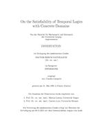 On the Satisfiability of Temporal Logics with Concrete Domains