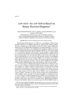 ADF - BDD : An ADF Solver Based on Binary Decision Diagrams