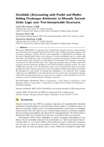 Decidable (Ac)counting with Parikh and Muller: Adding Presburger Arithmetic to Monadic Second-Order Logic over Tree-Interpretable Structures