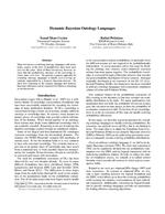 Dynamic Bayesian Ontology Languages