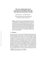 Worst-Case Optimal Querying of Very Expressive Description Logics with Path Expressions and Succinct Counting