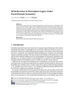 AGM Revision in Description Logics under Fixed-Domain Semantics