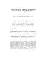 Towards an Efficient Algorithm to Reason over Description Logics Extended with Nominal Schemas