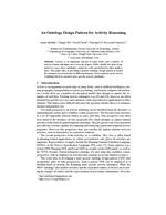 An Ontology Design Pattern for Activity Reasoning