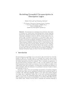 Revisiting Grounded Circumscription in Description Logics