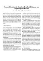 Concept Dissimilarity Based on Tree Edit Distances and Morphological Dilations