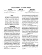 Concept Dissimilarity with Triangle Inequality
