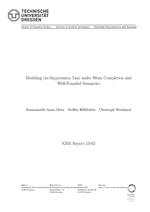 Modeling the Suppression Task under Weak Completion and Well-Founded Semantics