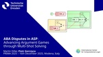 Slides: ABA Disputes in ASP: Advancing Argument Games through Multi-Shot Solving