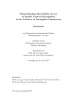 Using Ontology-Based Data Access to Enable Context Recognition in the Presence of Incomplete Information