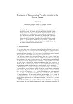 Hardness of Enumerating Pseudo-Intents in the Lectic Order