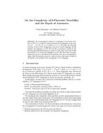 On the Complexity of k-Piecewise Testability and the Depth of Automata