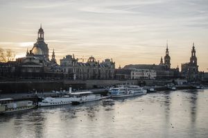 View of the Old City part in Dresden