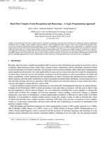 Real-Time Complex Event Recognition and Reasoning-a Logic Programming Approach