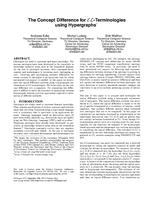 The Concept Difference for EL-Terminologies using Hypergraphs