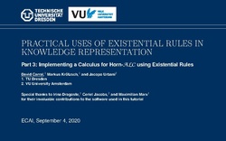Slides for Part 3: Reasoning Beyond Polynomial Time