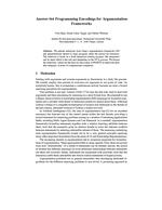 Answer-Set Programming Encodings for Argumentation Frameworks