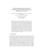 Partitioning Strategy Selection for In-Memory Graph Pattern Matching on Multiprocessor Systems