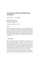 A Visual-Sensor Model for Mobile Robot Localisation