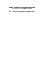 Summary Report of the Second International Competition on Computational Models of Argumentation