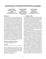 Expressiveness of guarded existential rule languages